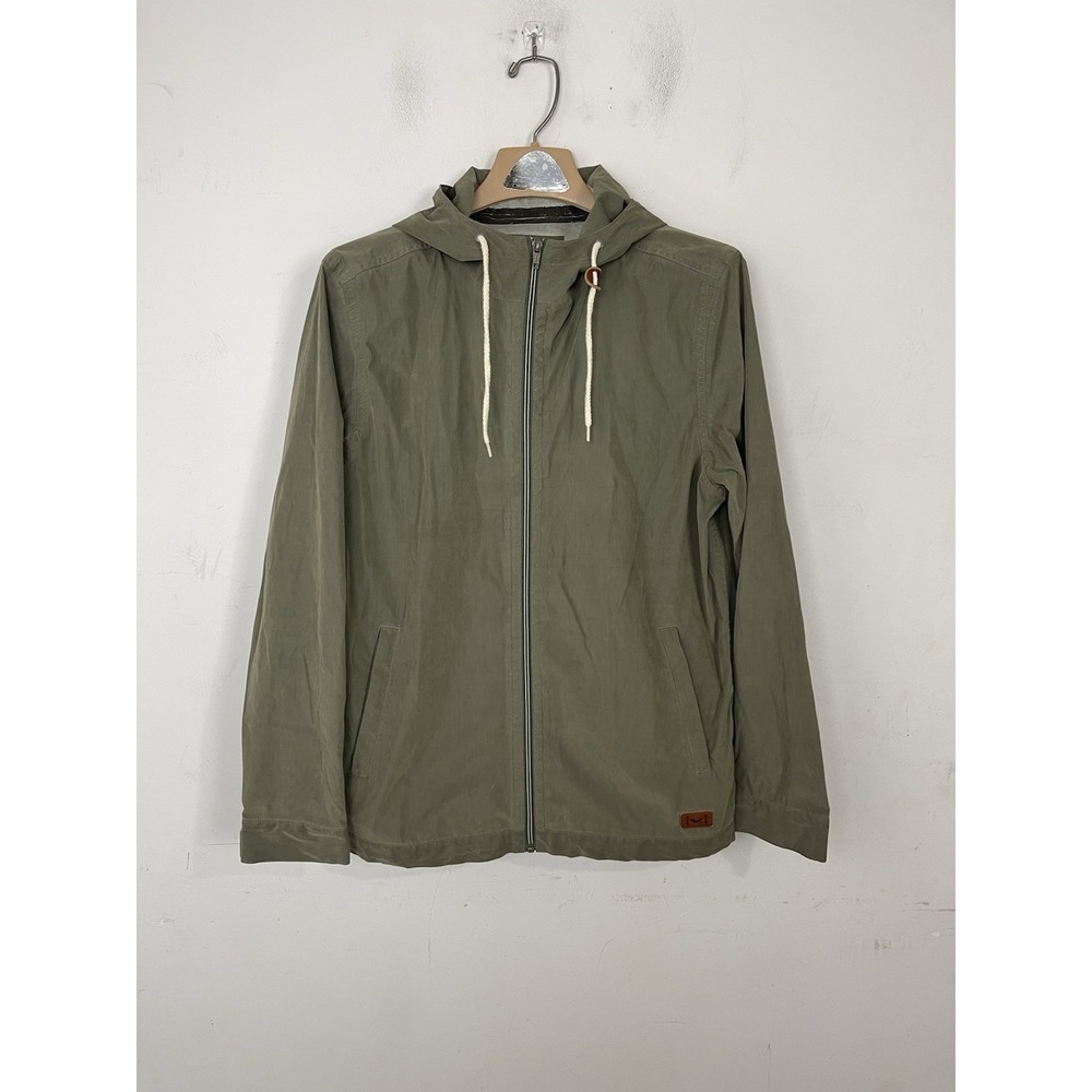 Marine Layer Women Jacket Small Green Windbreaker Packable Hiking Outdoor Casual